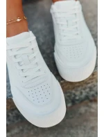 Nízké sneakersy z eko kůže Big Star RR274303 Bílé