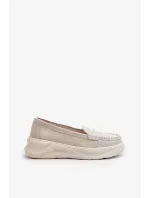 Semišové dámské mokasíny světle béžová Filidia Semišové dámské mokasíny světle béžová Filidia