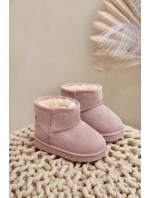 Dětské Zateplené Kotníkové Sněhule Růžové Gooby Dětské Zateplené Kotníkové Sněhule Růžové Gooby