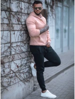 FashionStreet pánská růžovo-černá tepláková souprava AX0743