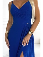 299-17 CHIARA elegantní maxi dlouhé šaty bez ramínek - CHABRERA S BROKEREM 299-17 CHIARA elegantní maxi dlouhé šaty bez ramínek - CHABRERA S BROKEREM