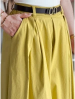 FLOWES hořčicová pruhovaná sukně-kalhoty FashionStreet UY2589 FLOWES hořčicová pruhovaná sukně-kalhoty FashionStreet UY2589