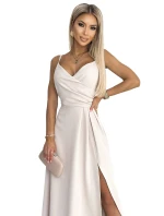 299-6 CHIARA elegantní maxi dlouhé šaty bez ramínek - BEACH 299-6 CHIARA elegantní maxi dlouhé šaty bez ramínek - BEACH