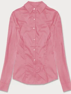 Světle růžová klasická dámská košile (HH039-25)