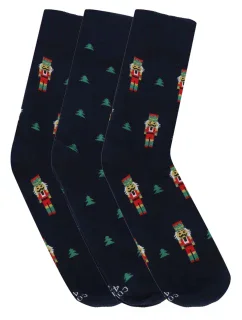 Pánské ponožky 3 pack Premium 3 pack Christmas blue - CORNETTE