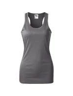 Racer tílko dámské ocelově šedá