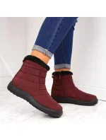 Dámské nepromokavé sněhové boty 9SN26-1467 EVE181C Vínová - NEWS Dámské nepromokavé sněhové boty 9SN26-1467 EVE181C Vínová - NEWS