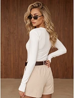 Dámská blůza s dlouhým rukávem, bílá, FashionStreet RY2941 Dámská blůza s dlouhým rukávem, bílá, FashionStreet RY2941