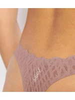 Dámská tanga ZERO Feel Bliss String - BROWN - sv. hnědé 1141 - SLOGGI Dámská tanga ZERO Feel Bliss String - BROWN - sv. hnědé 1141 - SLOGGI