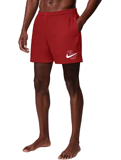 Plavky Nike Logo Lap 5" Volley červené NESSG574 614