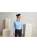 Premier PR 320 Popelínová kostkovaná halenka s dl. rukávem 39.0320 navy/white