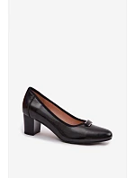Lodičky na podpatku Vinceza 58622 Černé