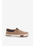 Pánské tenisky Slip On Lee Cooper LCW-26-02-4089 Béžové