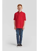 Fruit of the Loom Kids 65/35 Polo Dětské piqué polo 16.3417 white Fruit of the Loom Kids 65/35 Polo Dětské piqué polo 16.3417 white