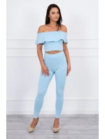 Modrá sada volánků