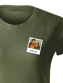 Personalizované dámské tričko s polaroidem