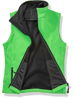 Result R 232F Dámská 2-vrstvá softshell vesta "Printable" 30.232F vivid green/black