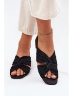Dámské sandály na klínku Maciejka 06955-01 černé