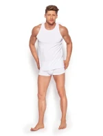 Pánský nátělník 19776 Red line white - HENDERSON