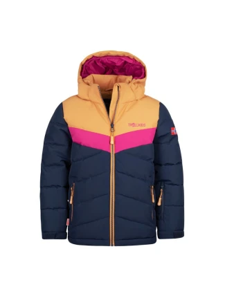 Trollkids Dívčí zimní bunda s kapucí Gryllefjord zateplená tmavě modrá (461-165) Trollkids Dívčí zimní bunda s kapucí Gryllefjord zateplená tmavě modrá (461-165)