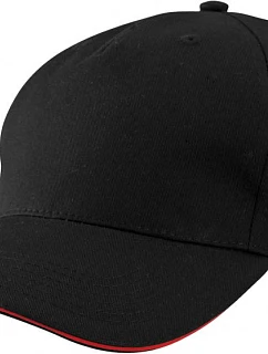 Daiber MB 6526 5 panelová sandwich kšiltovka 03.6526 black/red