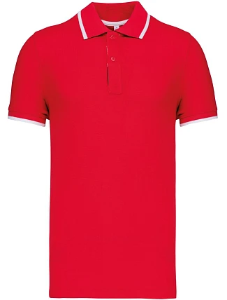 Kariban K 245 Pánské kontrastní piqué polo 20.K245 red/white/navy Kariban K 245 Pánské kontrastní piqué polo 20.K245 red/white/navy