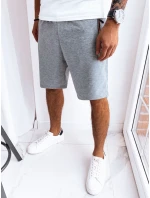 FashionStreet pánské světle šedé teplákové kraťasy SX2277