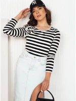 Dámská pruhovaná halenka MORAS černá FashionStreet RY2483