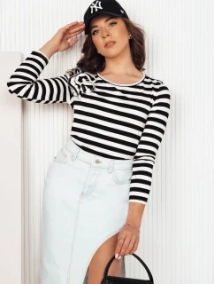 Dámská pruhovaná halenka MORAS černá FashionStreet RY2483