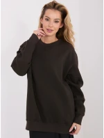 Bawełniana damska bluza basic Goodlookin ciemny brąz (A1047)