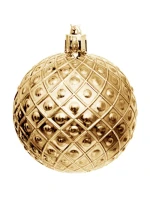 DEKORATIVNÍ PLASTOVÁ CETKA 6CM SADA 35 KS ZLATÁ