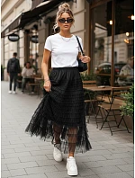 PASTELLA tylová sukně černá FashionStreet CY0421