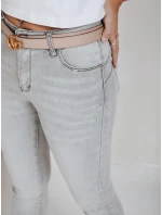 Dámské push up džíny světle šedé FashionStreet UY2829