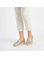Dámská zlatá prolamovaná obuv Jezzi RMR1628 Dámská zlatá prolamovaná obuv Jezzi RMR1628