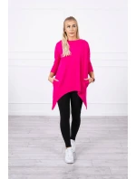 Mikina s potiskem kola fuchsiová Mikina s potiskem kola fuchsiová