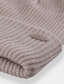 Dvouvrstvá dámská čepice 4F4FAW23ACAPF291-83S béžová