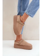 Sněhule S Dekorativním Vyšíváním Béžové Selithria