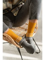 Dvoubarevné ponožky 078-172 Mustard - Více Dvoubarevné ponožky 078-172 Mustard - Více