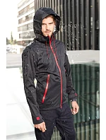 Daiber JN 1098 Pánská 3-vrstvá softshellová bunda 02.1098 black/silver