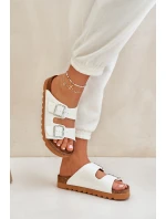 Klasické dámské pantofle Big Star LL274480 bílé