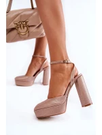 Sandály na podpatku model 173739 Step in style Sandály na podpatku model 173739 Step in style