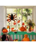 DEKORATIVNÍ FIGURKA HALLOWEENSKÝ PAVOUK ORANŽOVÝ