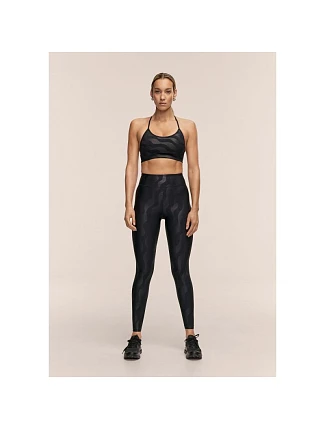 Dámské tréninkové legíny CASALL Heat Printed High Waist Tights, černé