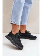 Síťované Nazouvací Sportovní Boty Dámské Černé Harice