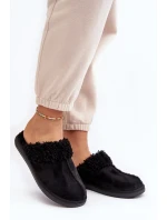 Inblu Dámské zateplené pantofle EK000010 Černé Inblu Dámské zateplené pantofle EK000010 Černé