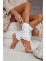 Ocieplacze Bawełniane W Prążek Białe