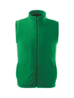 Next fleece vesta unisex středně zelená