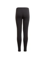 Dívčí legíny Essentials 3 Stripes GN4046 Černá s bílou - Adidas