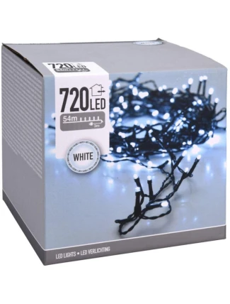 VÁNOČNÍ STROM SVĚTLA ŘETĚZCE 720 VEDL STUDENÁ BÍLÁ