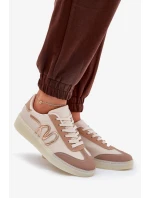 Nízké Dámské Sportovní Boty Z Eko Kůže Béžové Iladira